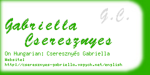 gabriella cseresznyes business card